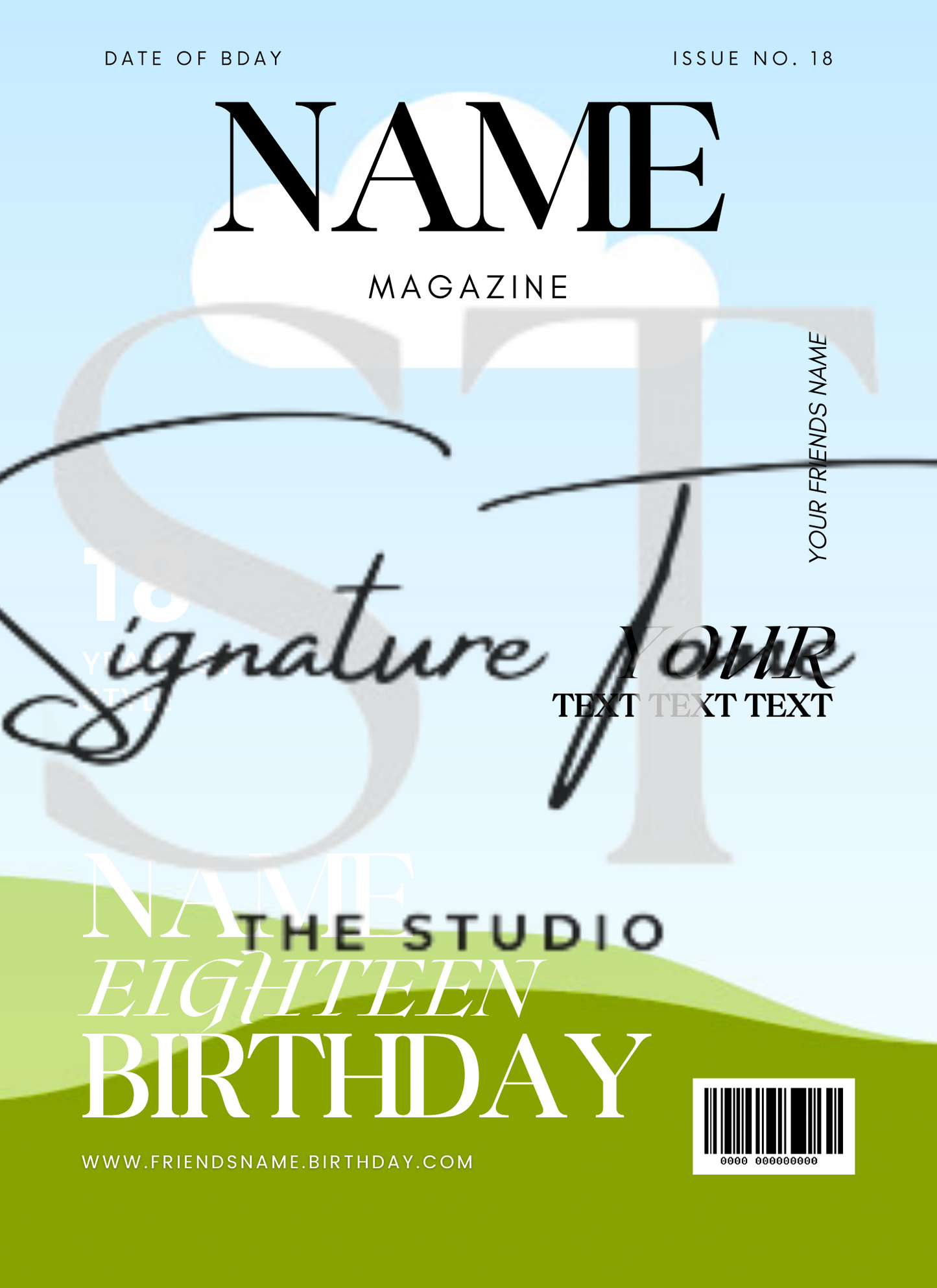 Bestfriend's Birthday TEMPLATE